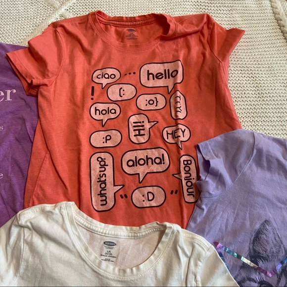 Sold: Girls 10/12 Girl Power Tees - Picture 4 of 7